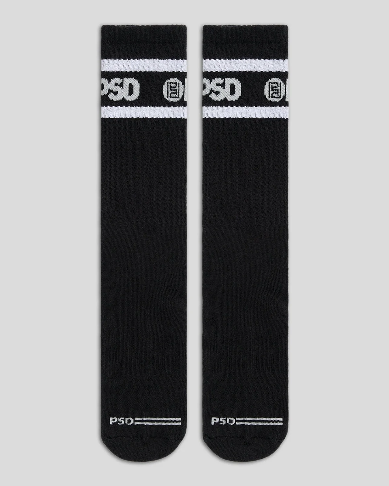 3 Pack - Logo Stripe Crew - Black - Image 3
