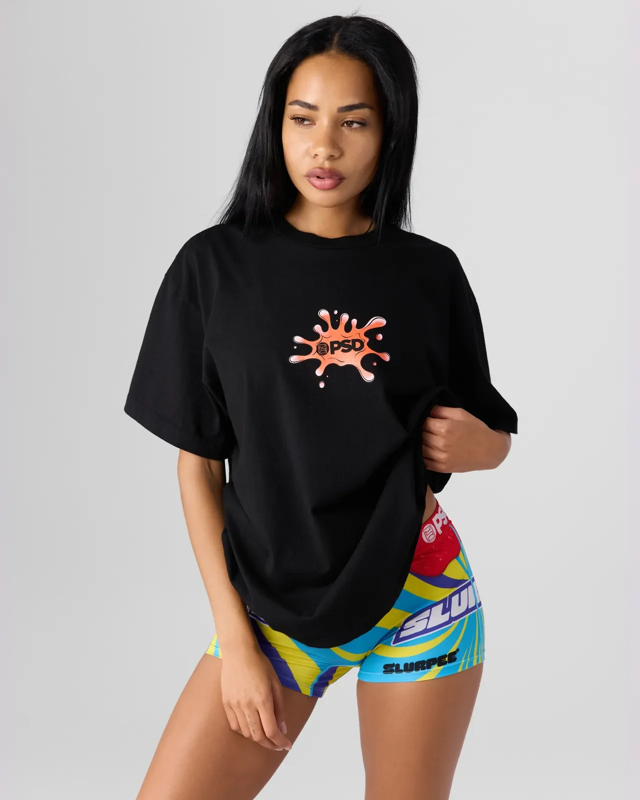 7-Eleven - Cherry Slurpee Black Graphic Tee - Image 3