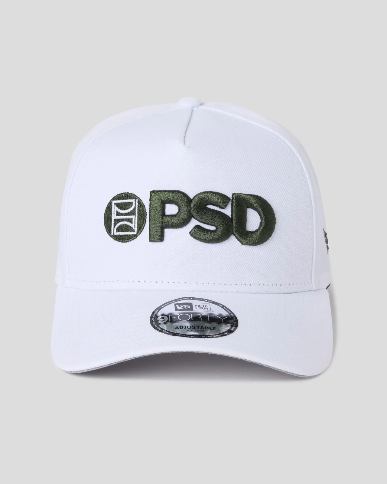 New Era x PSD Logo Hat White/Green - Image 2